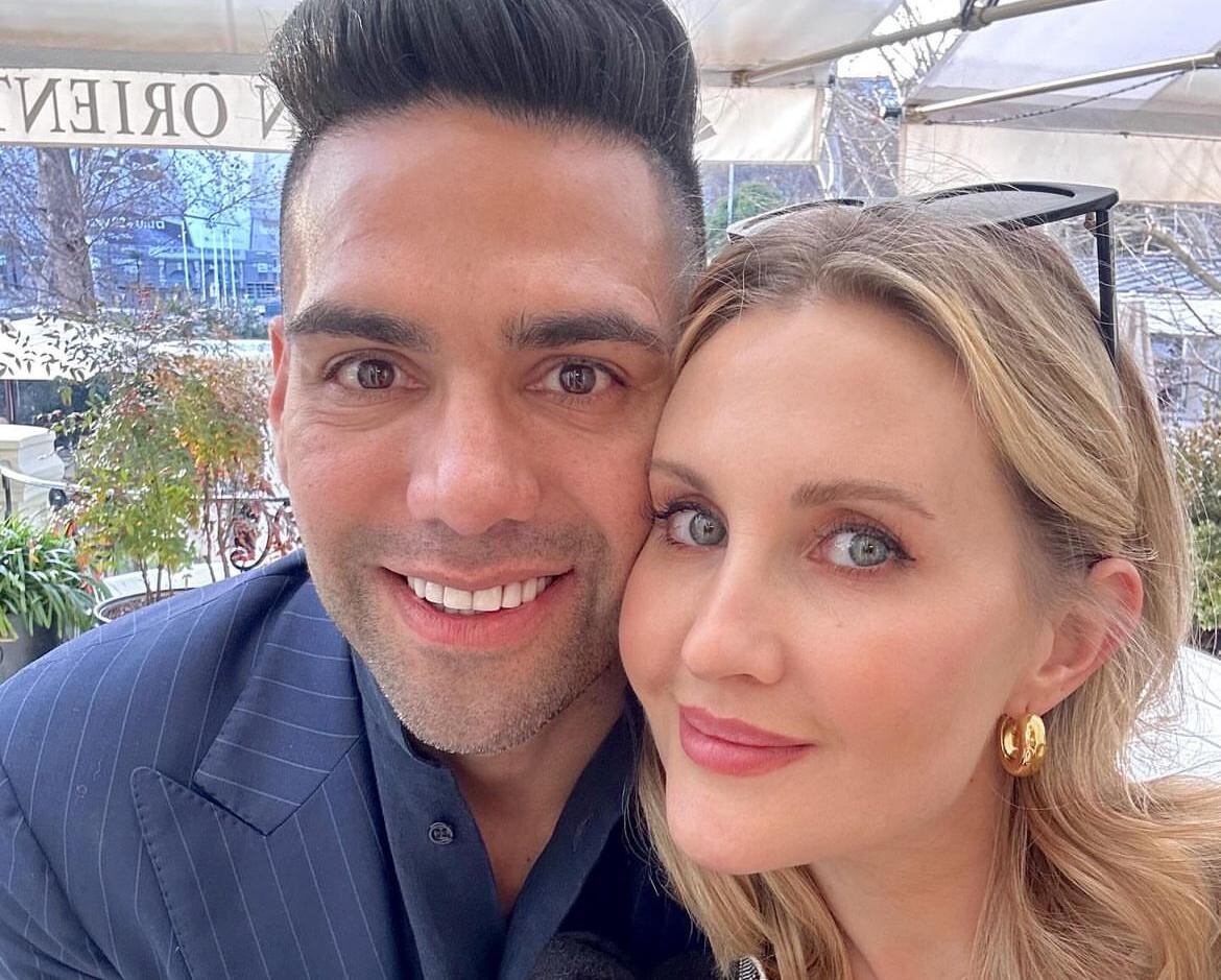 Esposa de Falcao llora en presentación del jugador en Millonarios