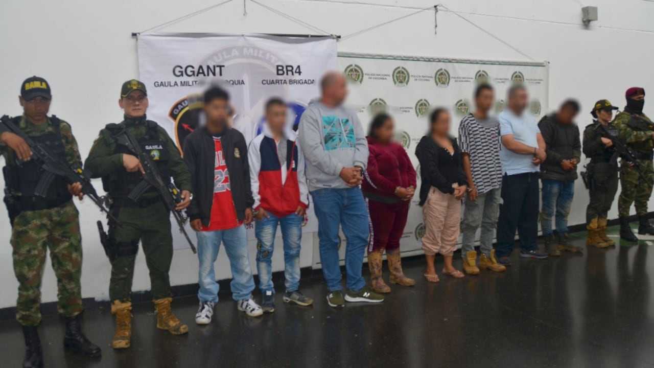 Redada contra el Clan del Golfo en Antioquia dejó 27 personas capturadas.