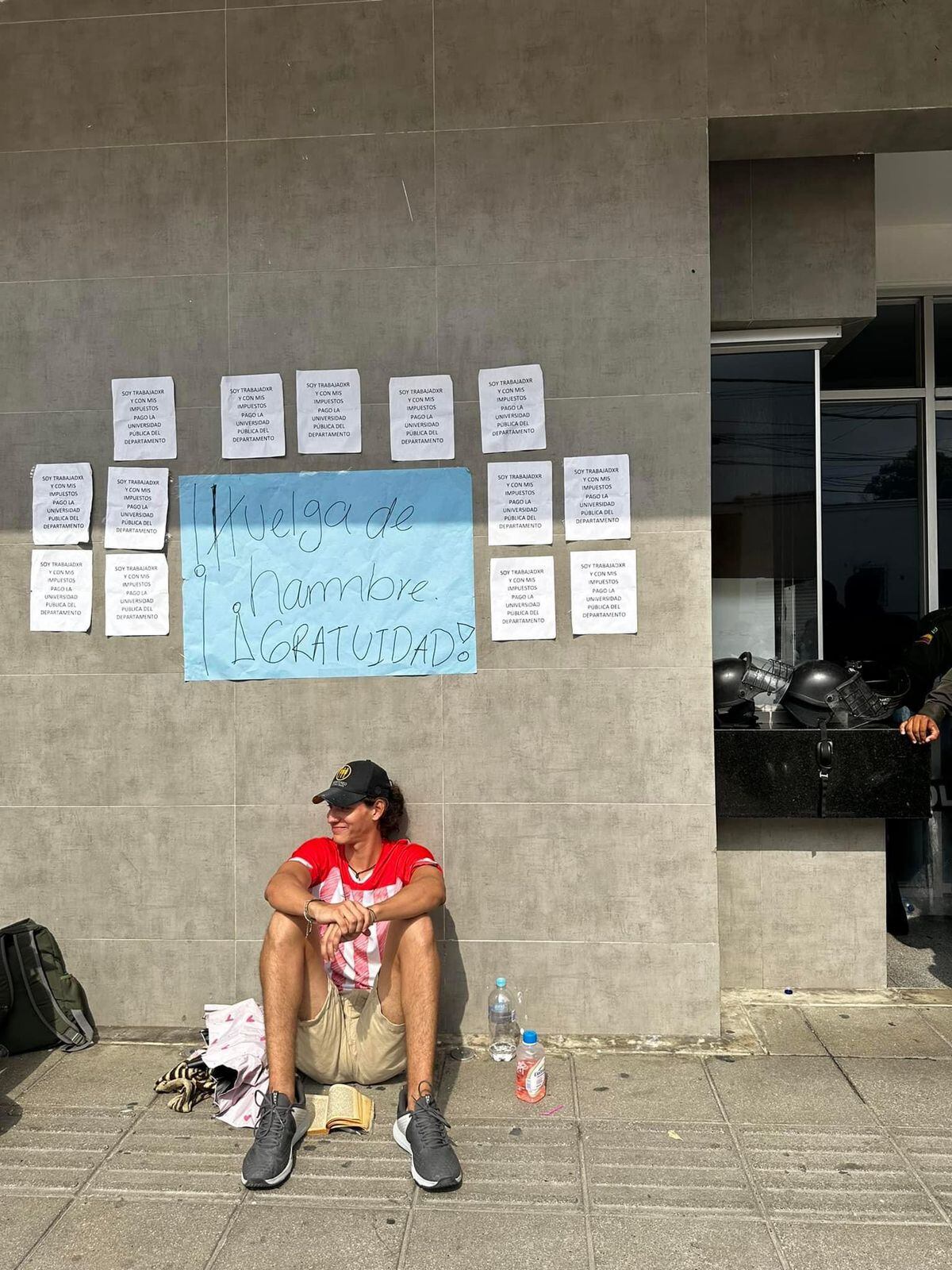 Olavis Velásquez en huelga de hambre