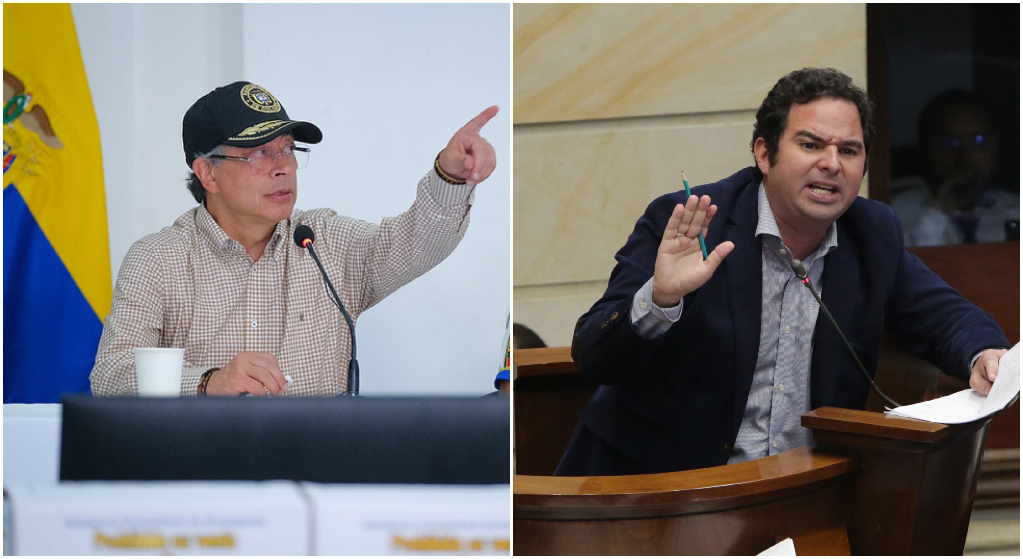 Gustavo Petro y el senador Carlos Meisel se enfrascaron en un fuerte cruce de mensajes en las redes sociales.