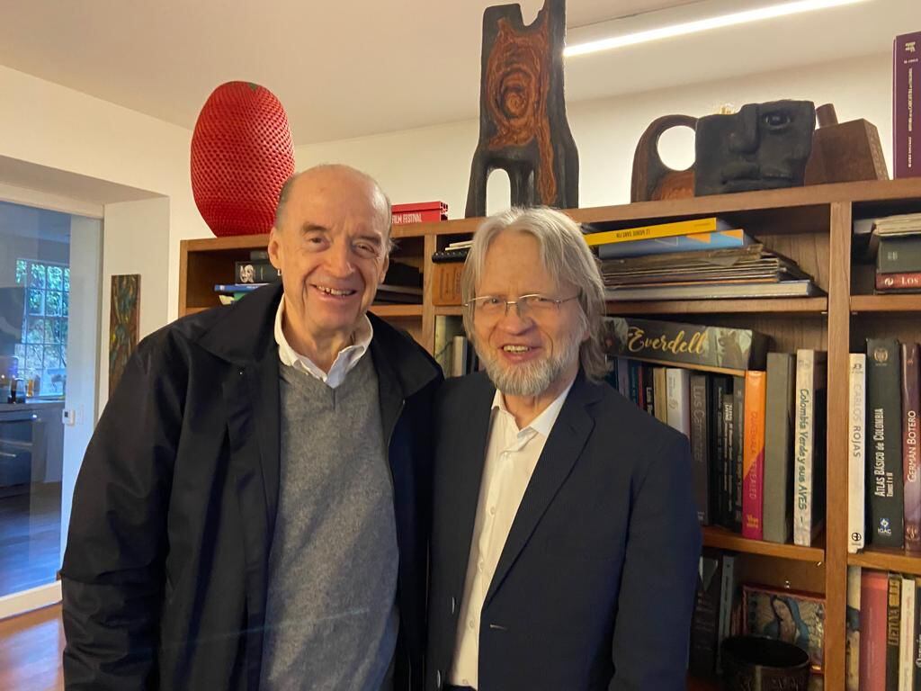 Álvaro Leyva y Antanas Mockus estuvieron reunidos este fin de semana en Bogotá.