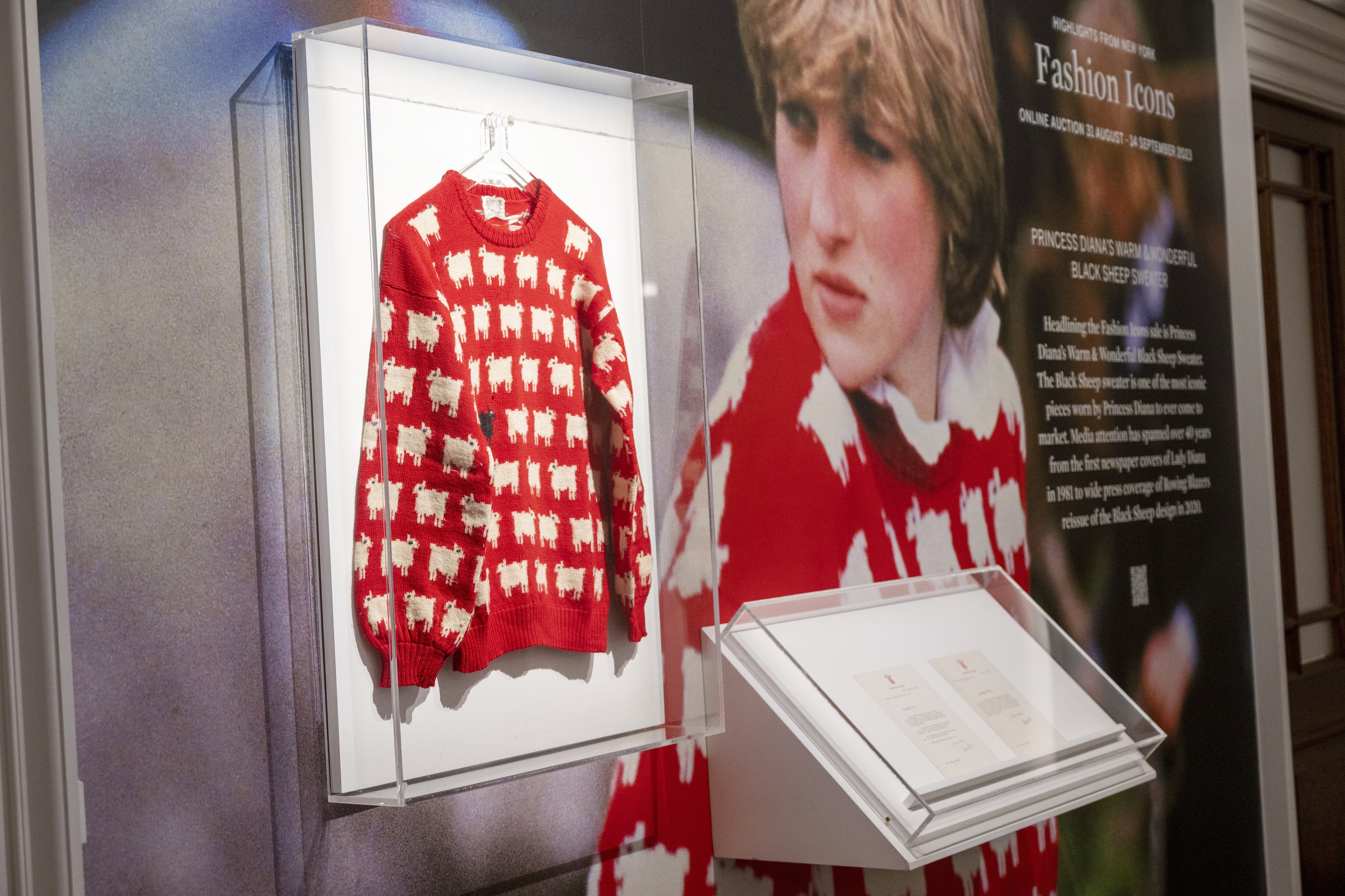 Suéter de ovejas de la princesa Diana vendido por USD 1,1 millones en subasta