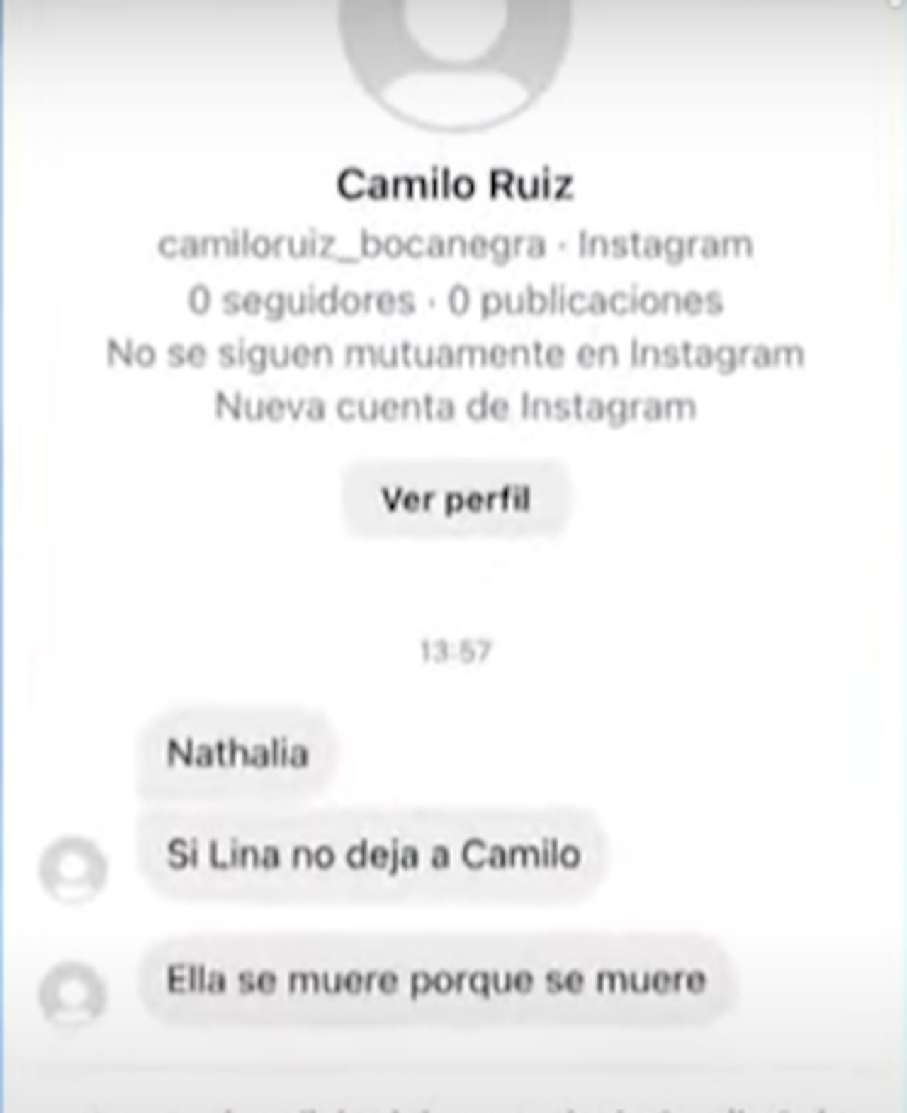 César ha creado más de 70 perfiles falsos en Instagram para enviar mensajes amenazantes a Lina.