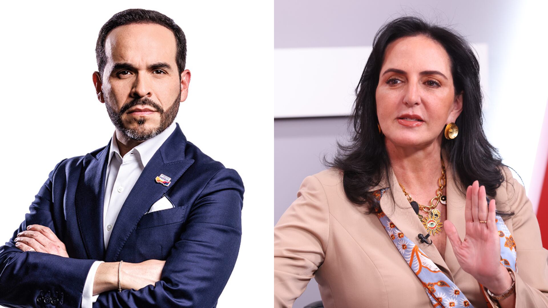 Abelardo de la Espriella y María Fernanda Cabal.