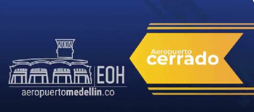 Hacia 6:06 de la tarde el aeropuerto finalizó operaciones.