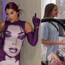 Andrea mostró los negocios entre su hija Isabella y su empleada Claudia. Fotos: Instagram @andreavaldiri.