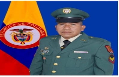Guido Imbachí Samboní, sargento asesinado en Turbo, Antioquia, al parecer por parte del Clan del Golfo.