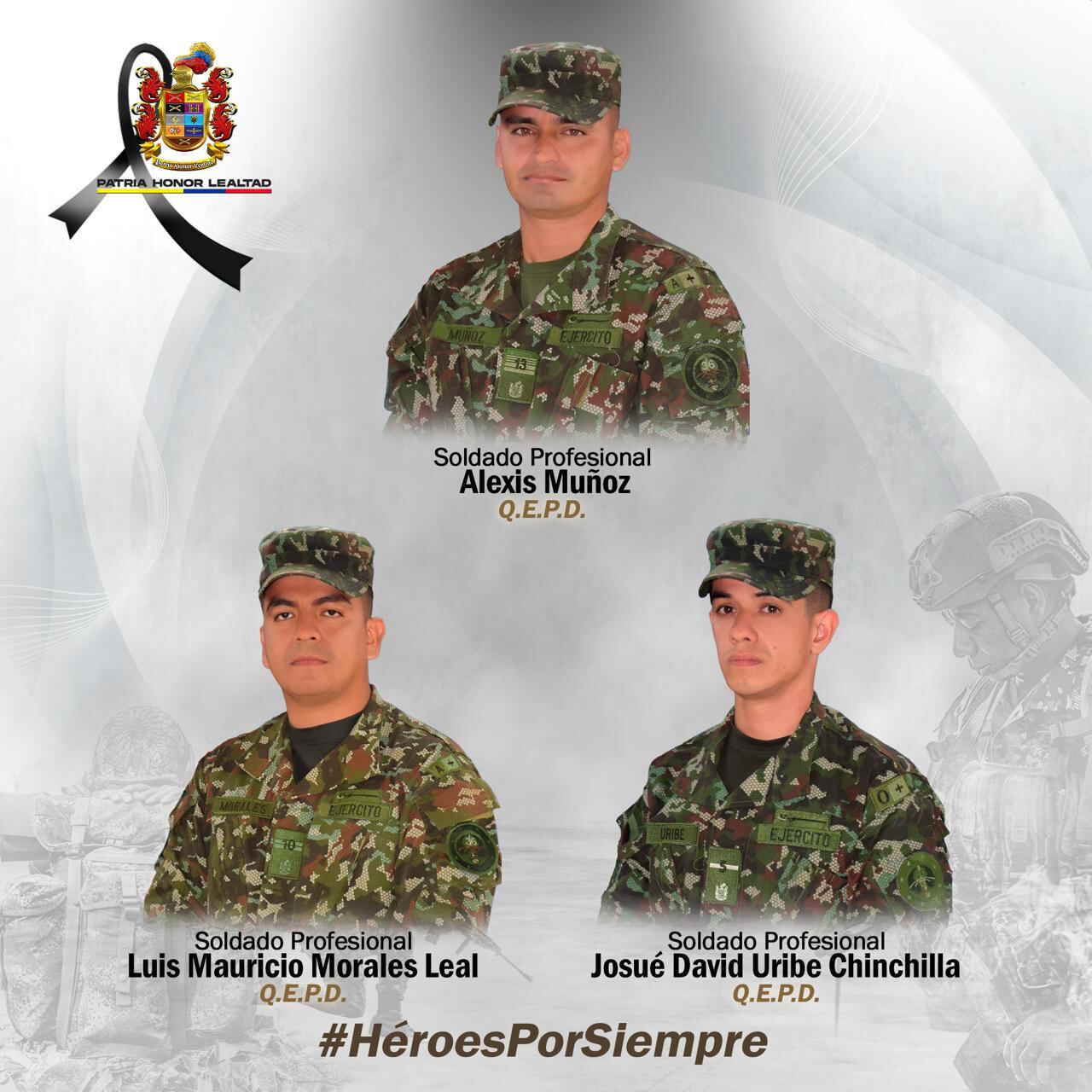 El Ejército reveló las identidades de los soldados asesinados por las disidencias de las Farc en el Caquetá.