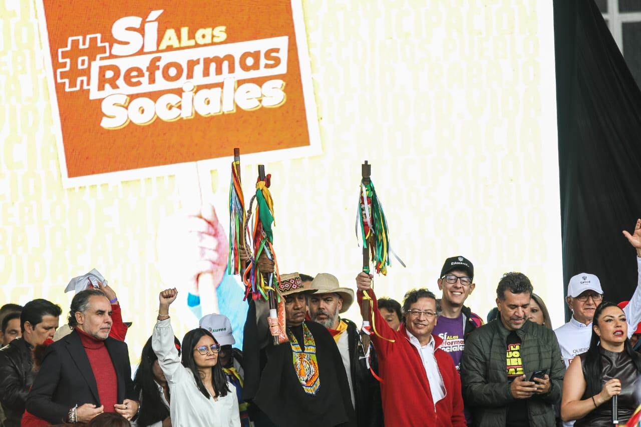 Marcha 18 marzo 2225 Gustavo Petro Plaza de Bolivar