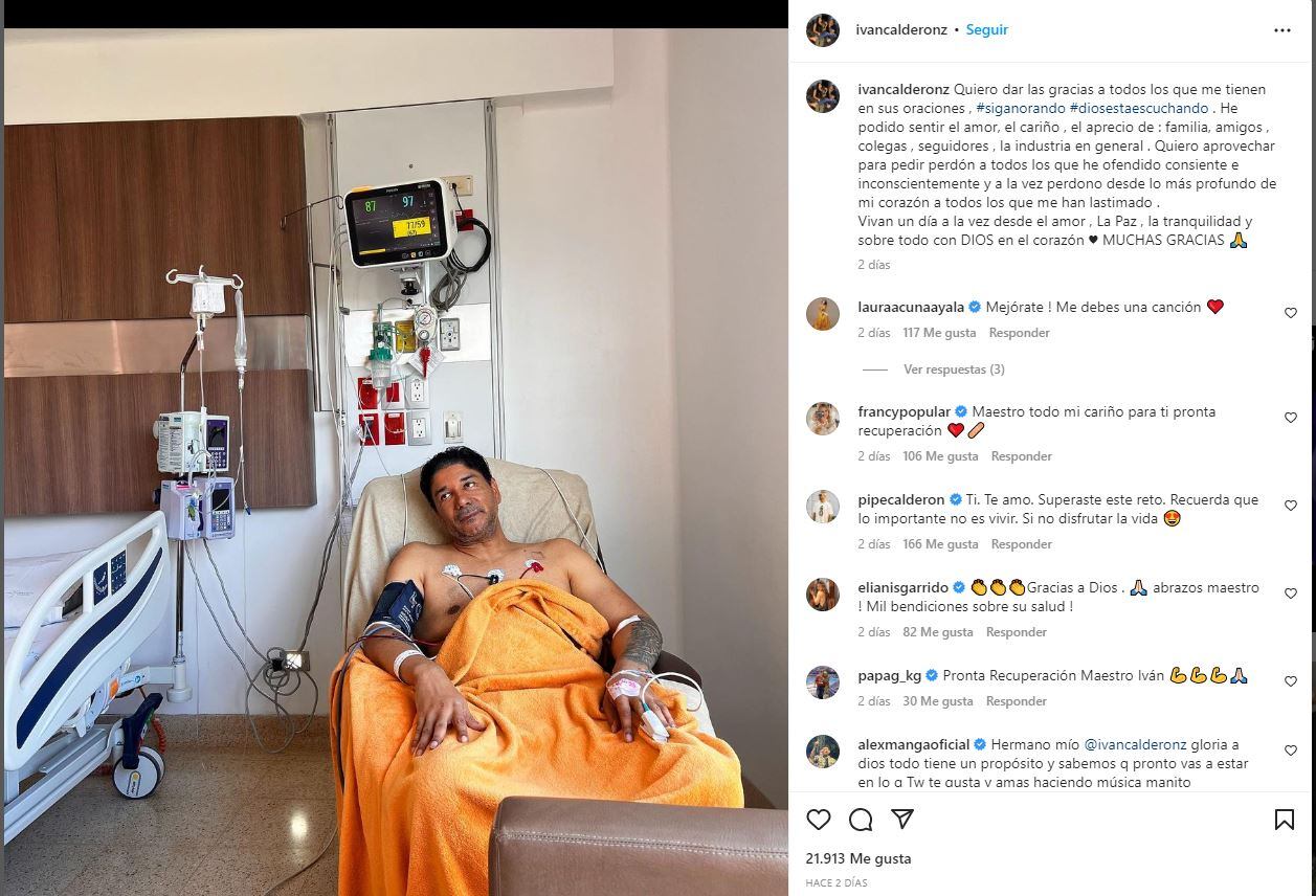 Laura Acuña le escribió un mensaje a Iván Calderón