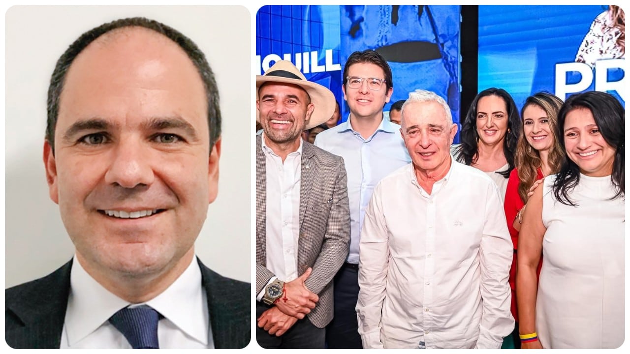 Gabriel Jaime Vallejo y los precandidatos presidenciales por el Centro Democrático.