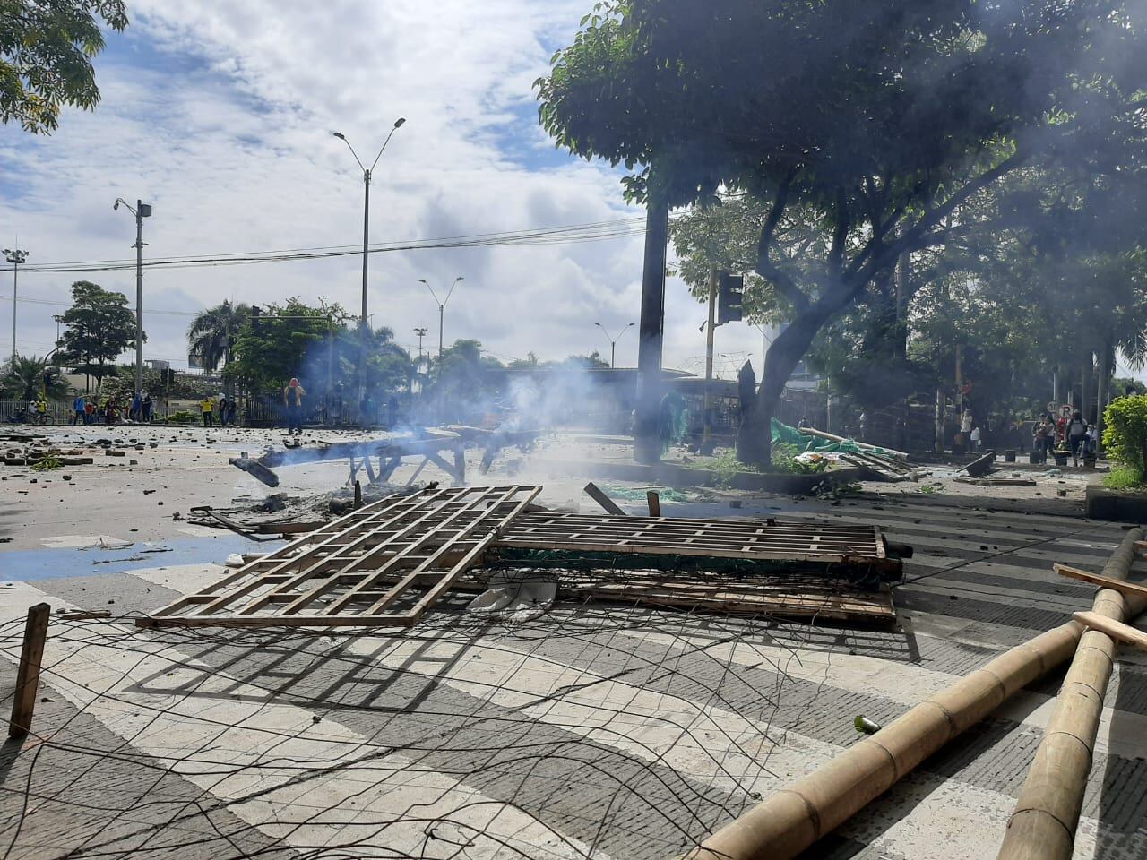 Día después de las protestas con vandalismo en Cali