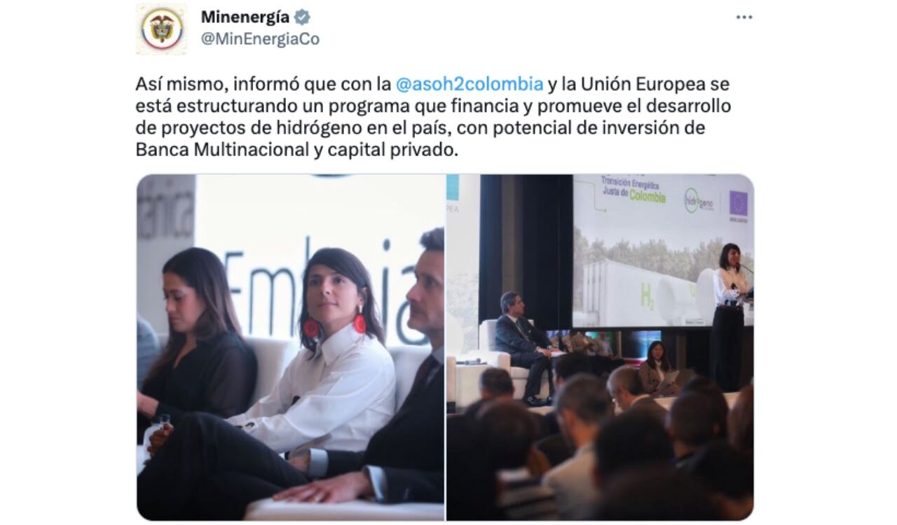 También anunció el apoyo que está recibiendo el país por parte de inversión extranjera para convertir el hidrógeno en la energía que reemplace al petróleo