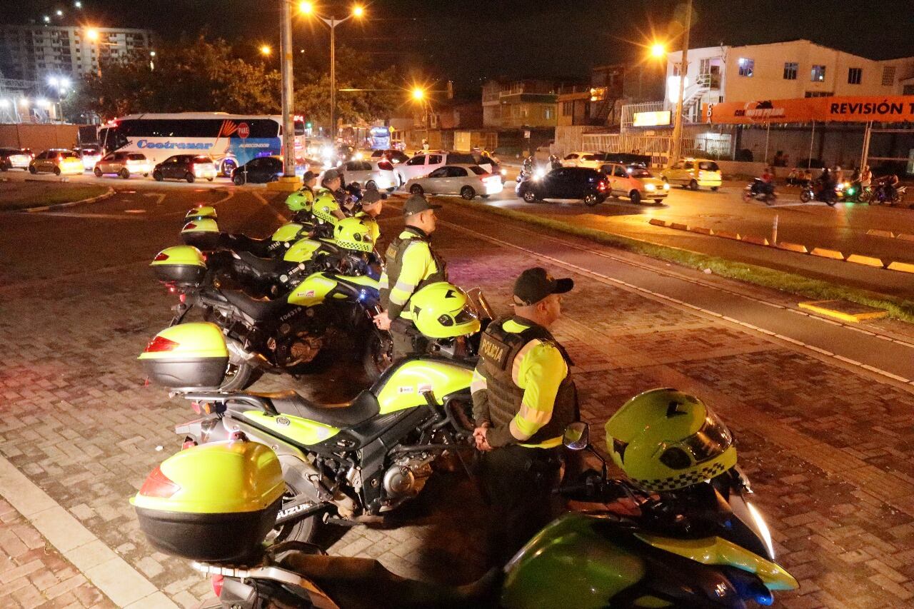 Dispositivo de seguridad en Cali durante la noche de Halloween