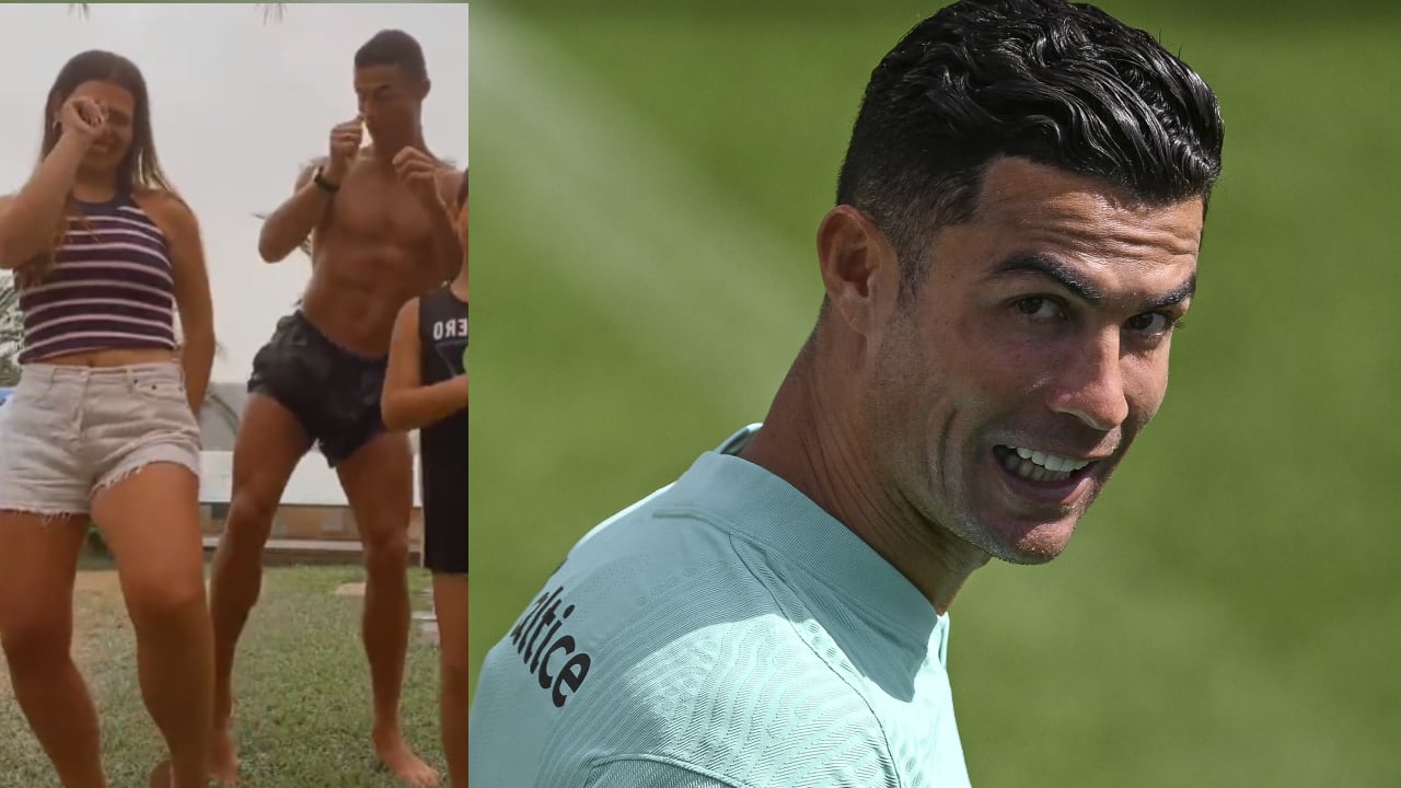 En el video también aparece su hijo Cristiano Jr. con la camiseta del Manchester United