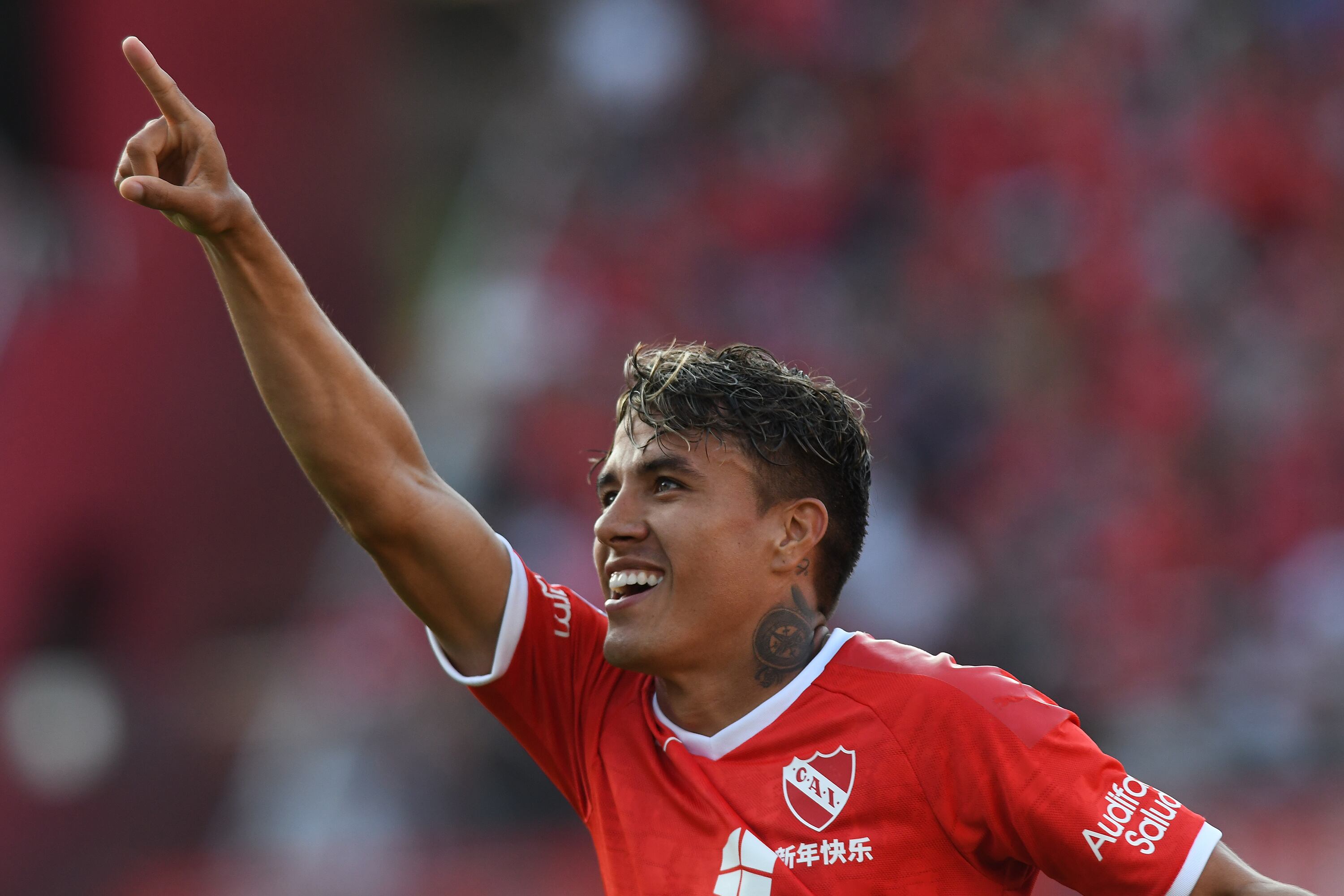 Andrés Felipe Roa en su paso por Independiente de Argentina