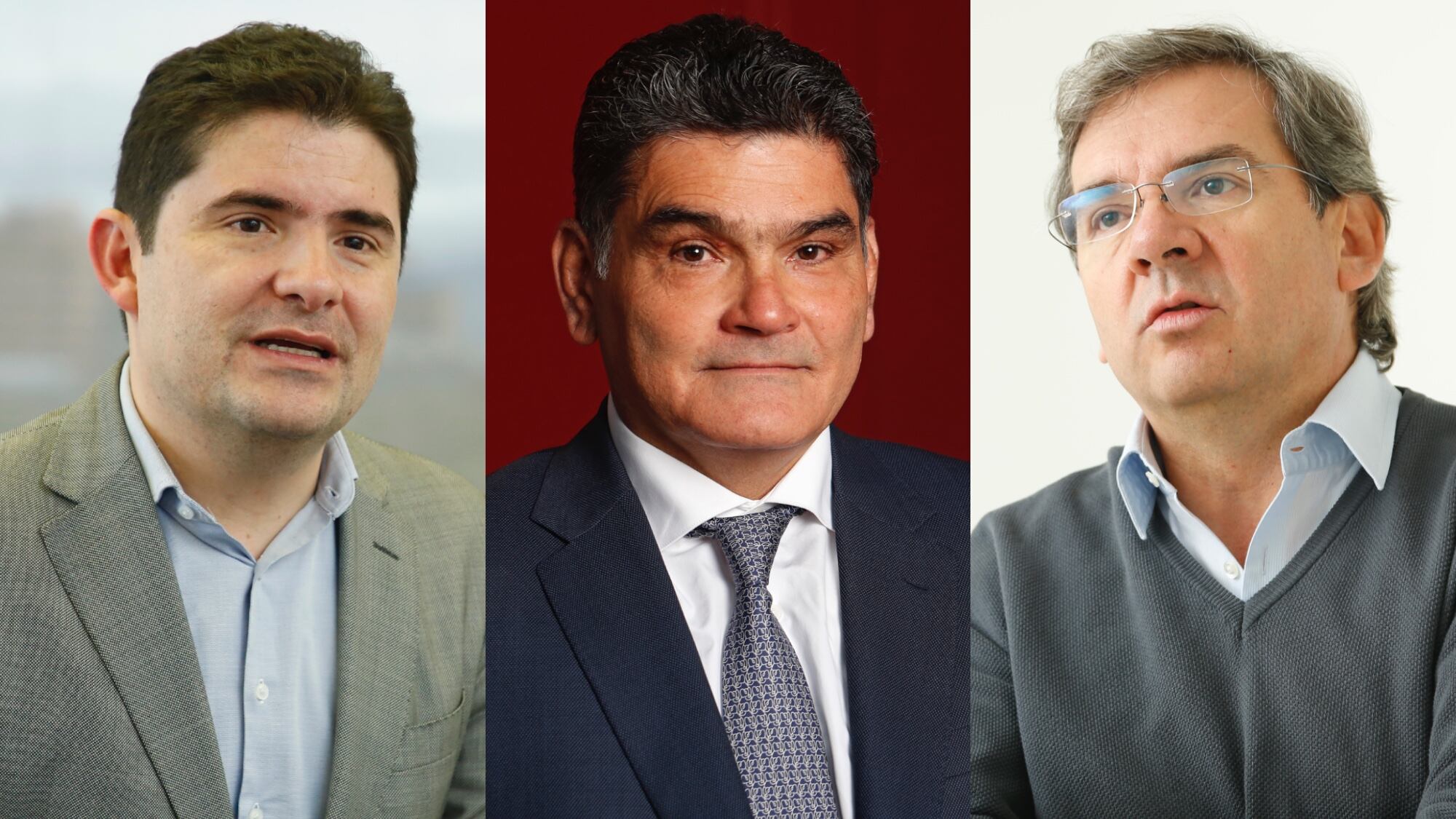 Germán Varón, Luis Felipe Henao y Gregorio Eljach.
