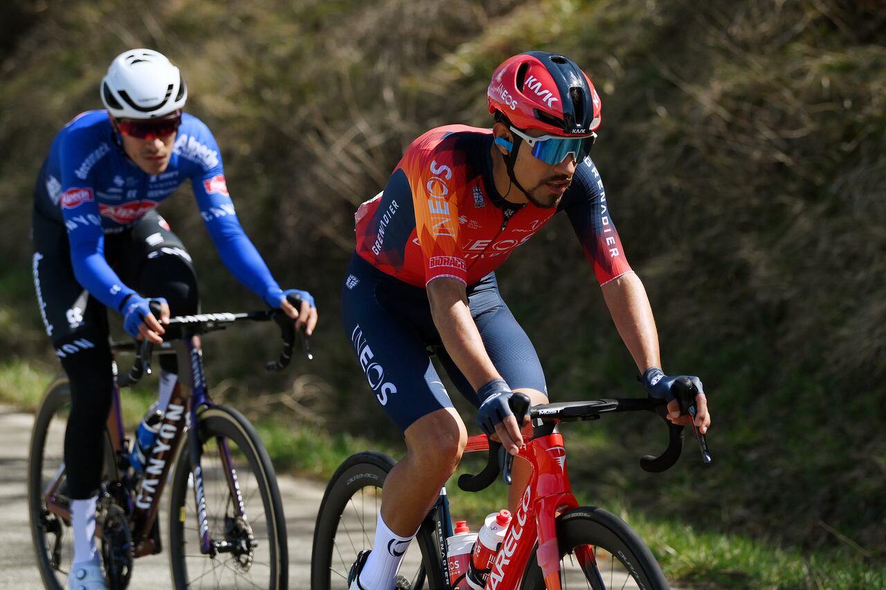 LABASTIDA, SPAIN - APRIL 03: Daniel Felipe Martinez of Colombia and Team INEOS Grenadiers competes during the 2nd Itzulia Basque Country, Stage 1 a 165.4km stage from Vitoria-Gasteiz to Labastida 527m / #Itzulia2023 / on April 03, 2023 in Labastida, Spain. (Photo by David Ramos/Getty Images)