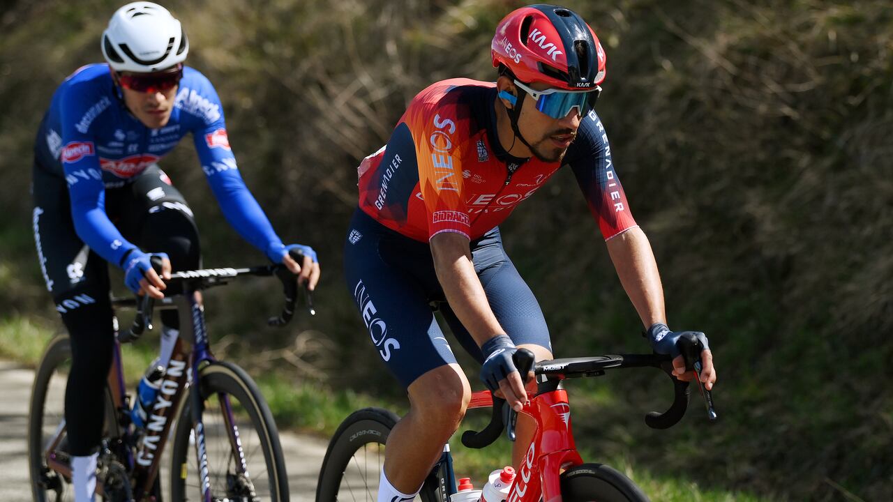LABASTIDA, SPAIN - APRIL 03: Daniel Felipe Martinez of Colombia and Team INEOS Grenadiers competes during the 2nd Itzulia Basque Country, Stage 1 a 165.4km stage from Vitoria-Gasteiz to Labastida 527m / #Itzulia2023 / on April 03, 2023 in Labastida, Spain. (Photo by David Ramos/Getty Images)
