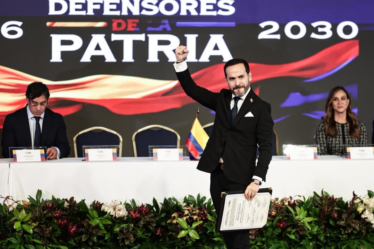 Acto de entrega de credenciales mediante el cual Abelardo De La Espriella y José Manuel Restrepo Abondano serán acreditados como presidente y vicepresidente de la República de Colombia para el periodo constitucional 2026–2030