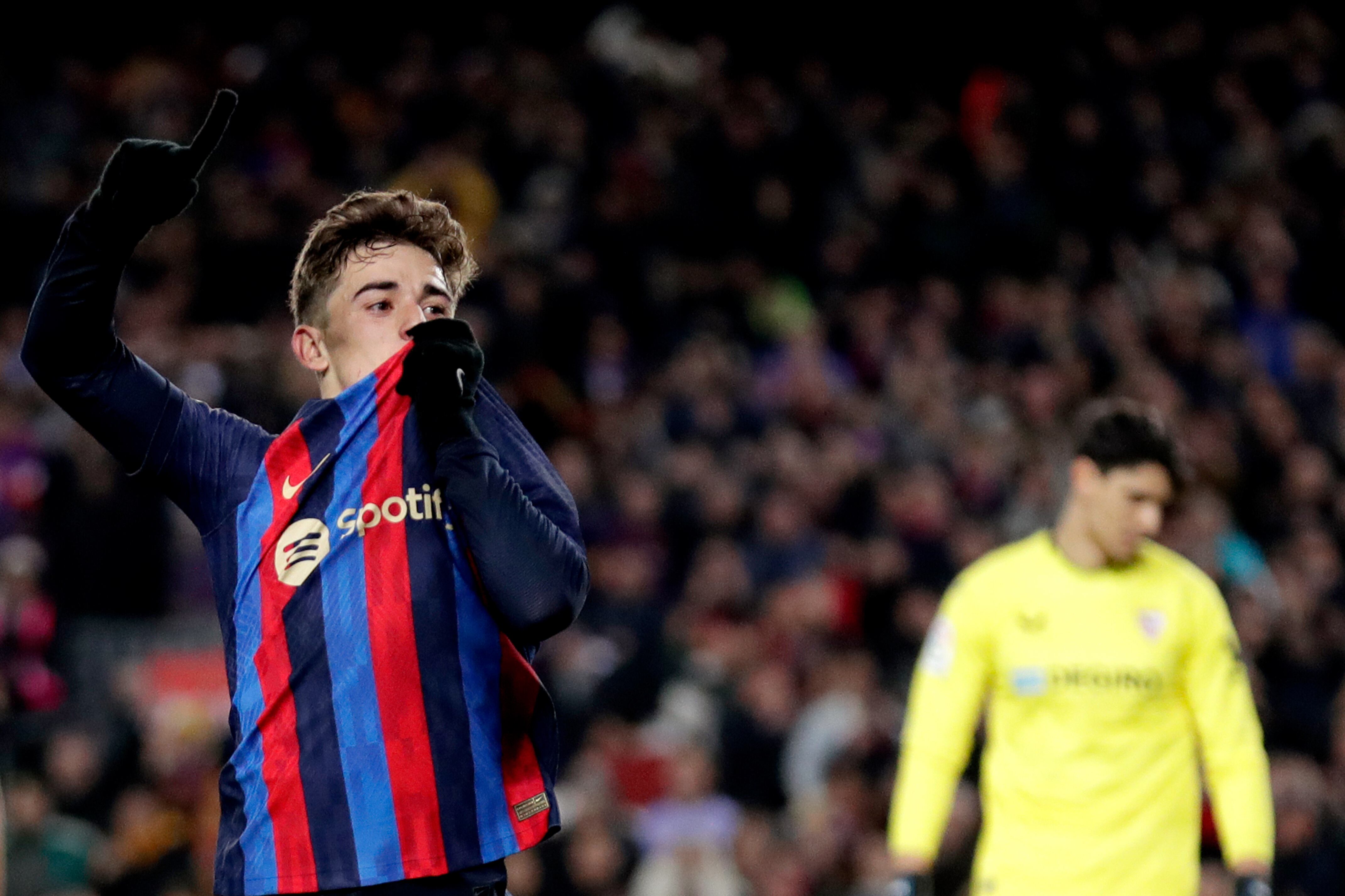 Gavi, jóven promesa del Barcelona que se ha ganado un lugar en la titular.