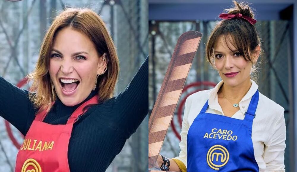 Juliana Galvis discutió en algunas oportunidades con Carolina Acevedo durante su participación en Masterchef Celebrity. Fotos: RCN.
