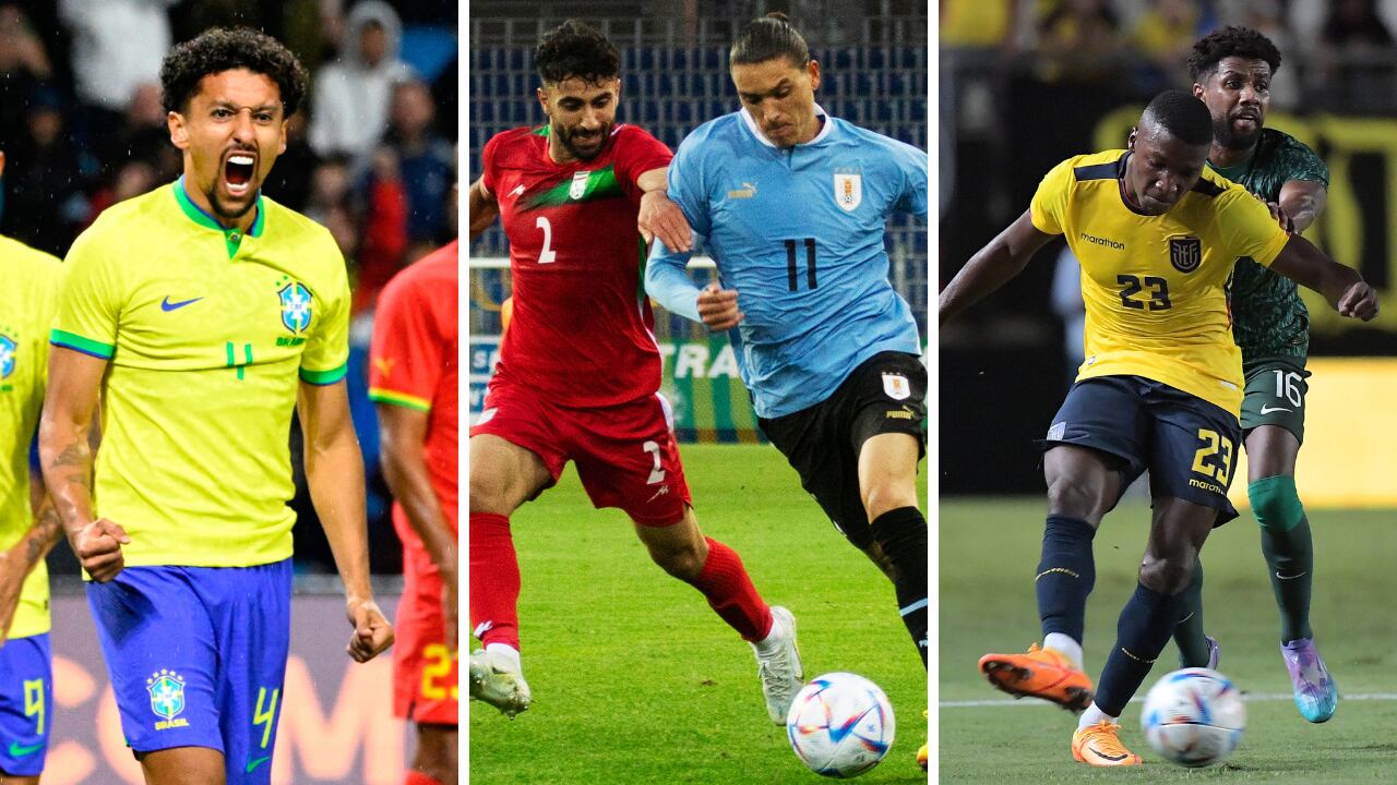 Las tres selecciones clasificadas al Mundial de Catar 2022, tuvieron acción.