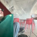 Influencer grabó el terremoto en Colombia, y el techo le caía encima.