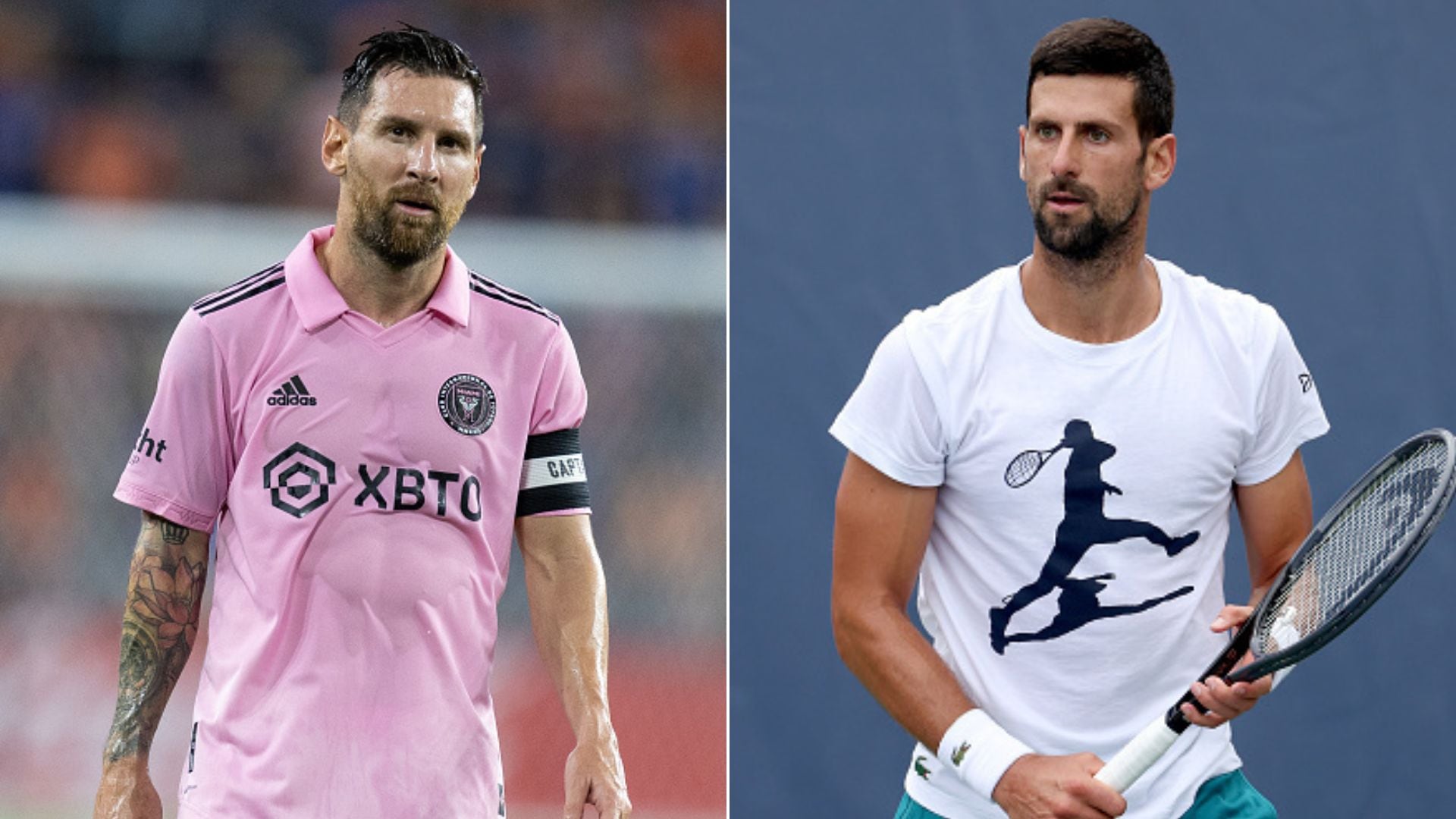 Lionel Messi y Novak Djokovic.