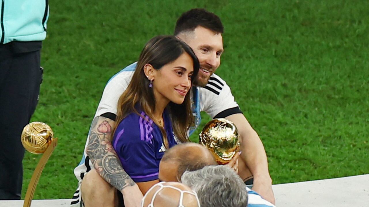 Lionel Messi y Antonela Roccuzzo - REUTERS/Molly Darlington