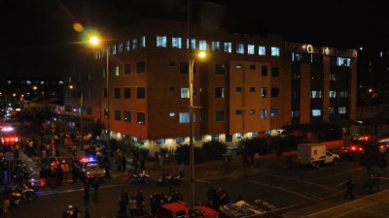 Explosión en la Clínica de Occidente, en Bogotá.