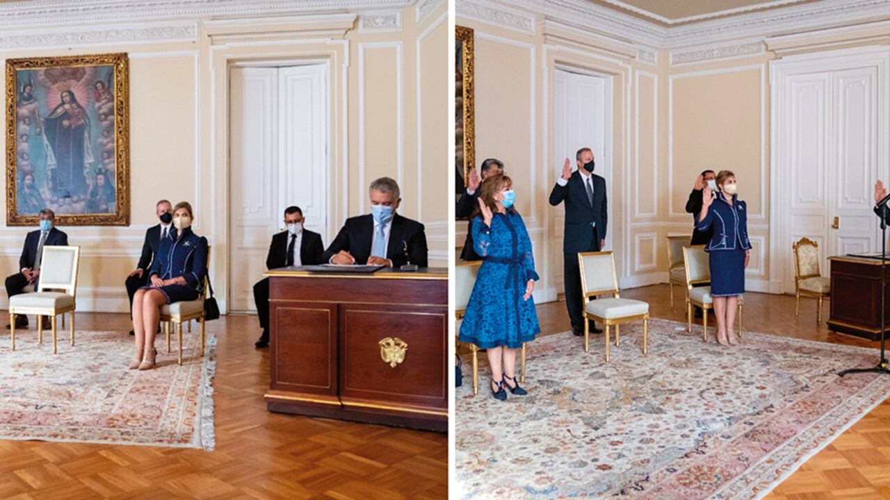 El miércoles, en la Casa de Nariño, tomaron posesión los nuevos magistrados. La Comisión será presidida por el magistrado Julio Sampedro.