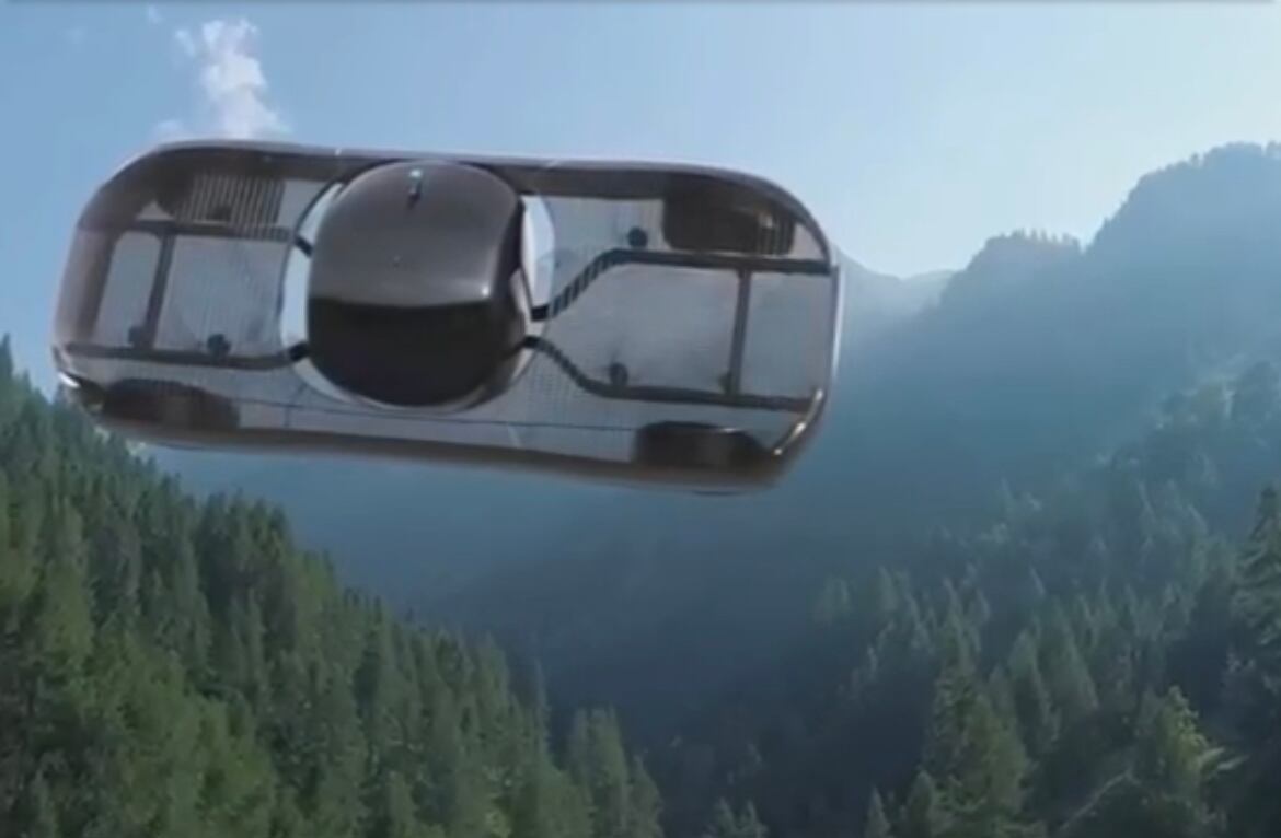 Carro volador. Foto: Captura de pantalla video Alef Aeronautics.