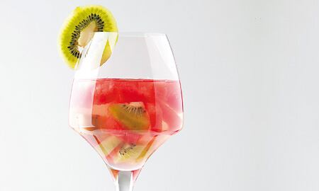 Sangría de kiwi y sandía
