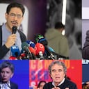 Iván Cepeda, Juan Fernando Cristo, Claudia López, Sergio Fajardo y Juan Daniel Oviedo.
