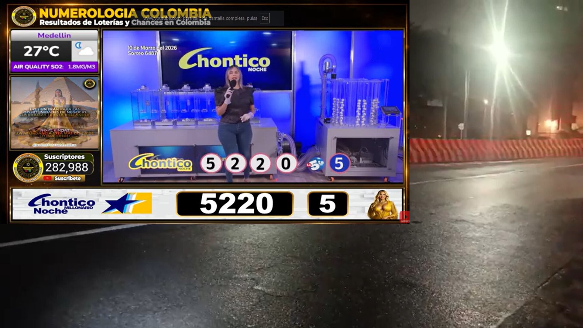 Resultados Chontico Nochoe 10 de marzo