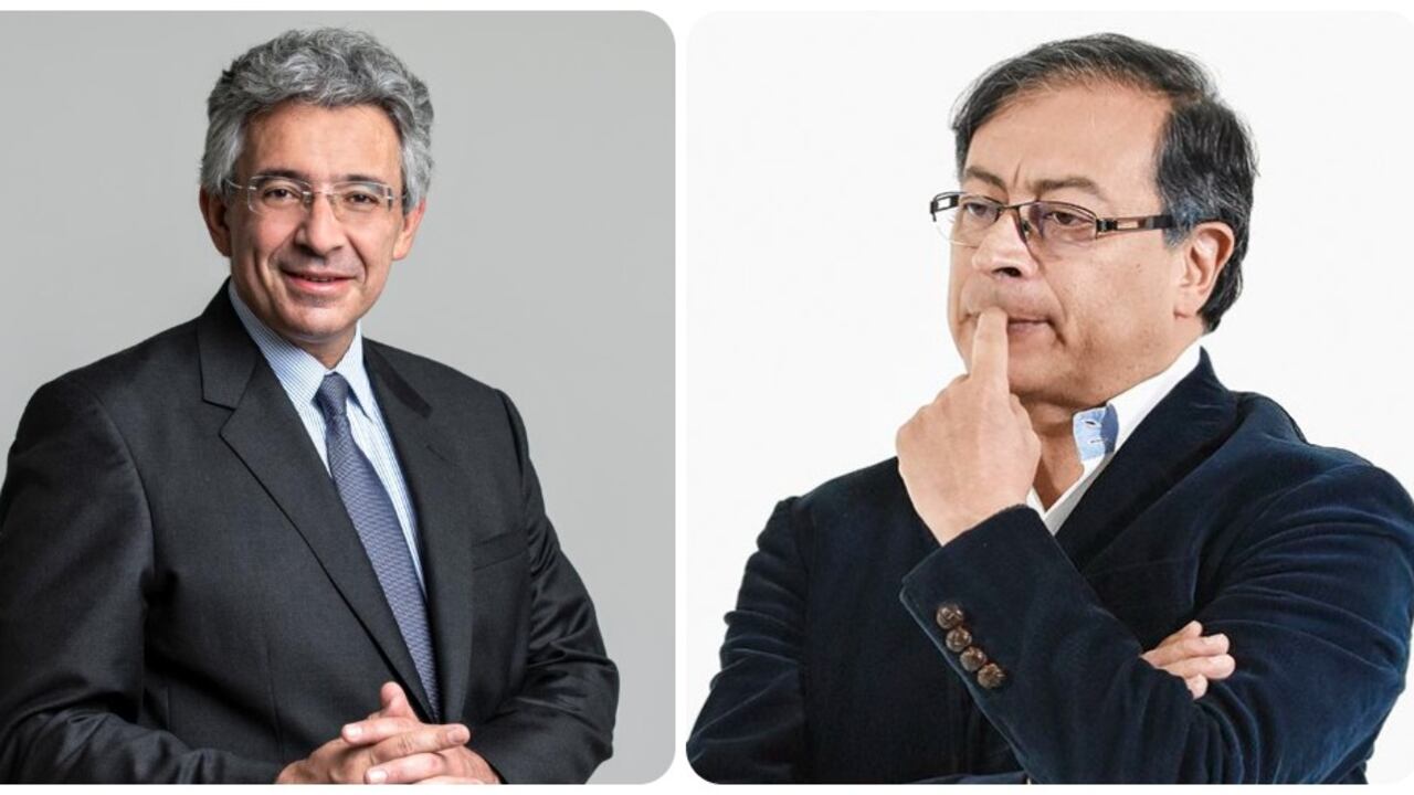 Enrique Gómez Martínez y Gustavo Petro