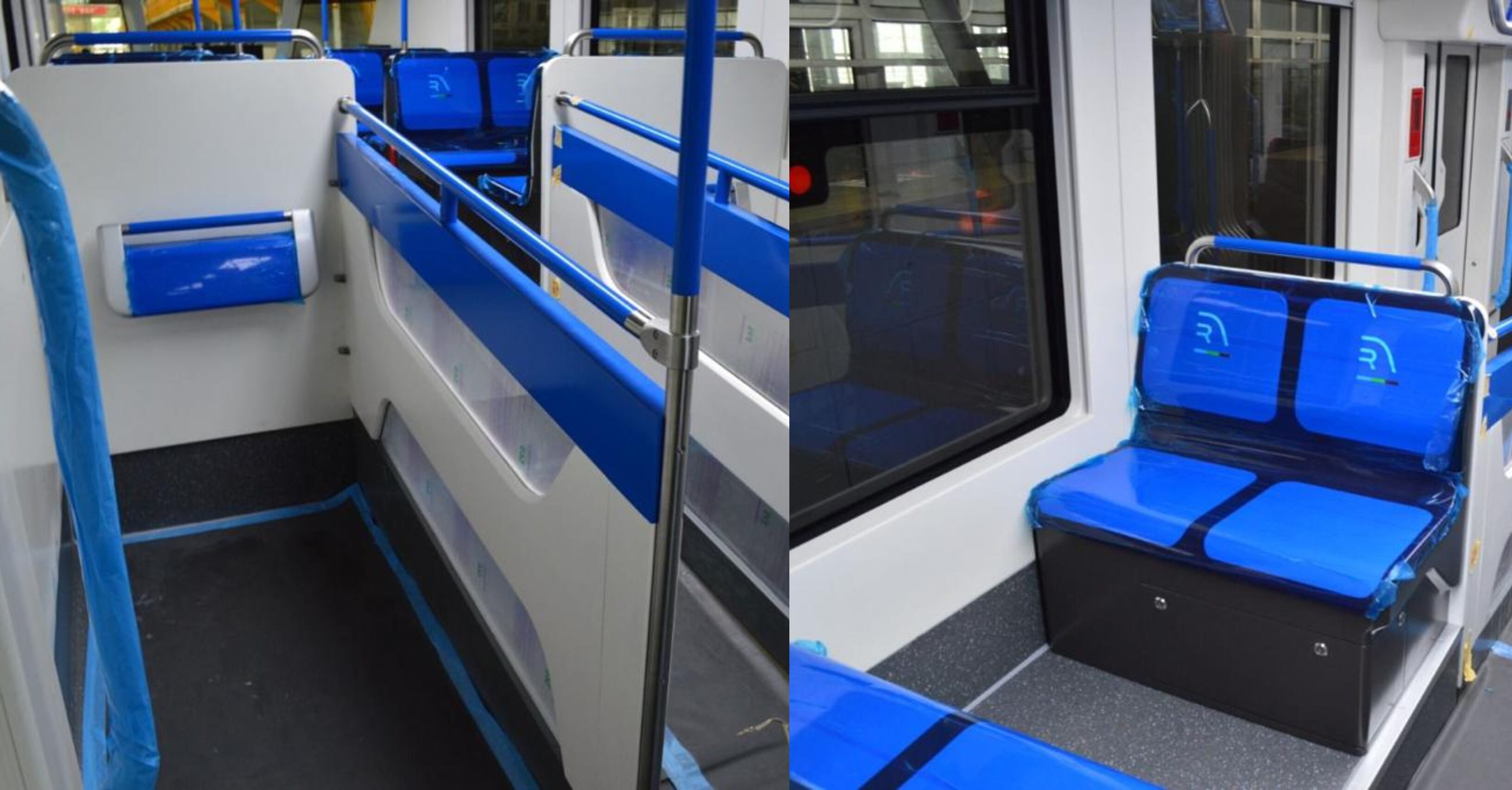 Vagón del Regio Tram de Occidente, de acuerdo con el modelo real presentado por la firma constructora en China.