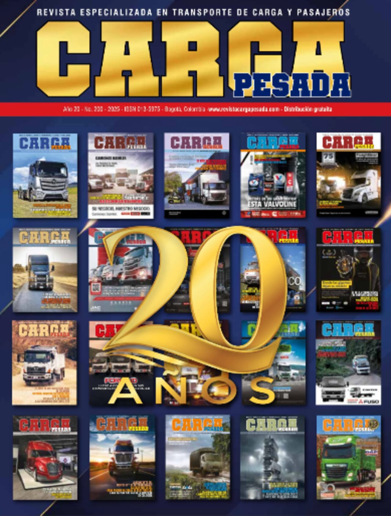 Portada 200 de la revista Carga Pesada