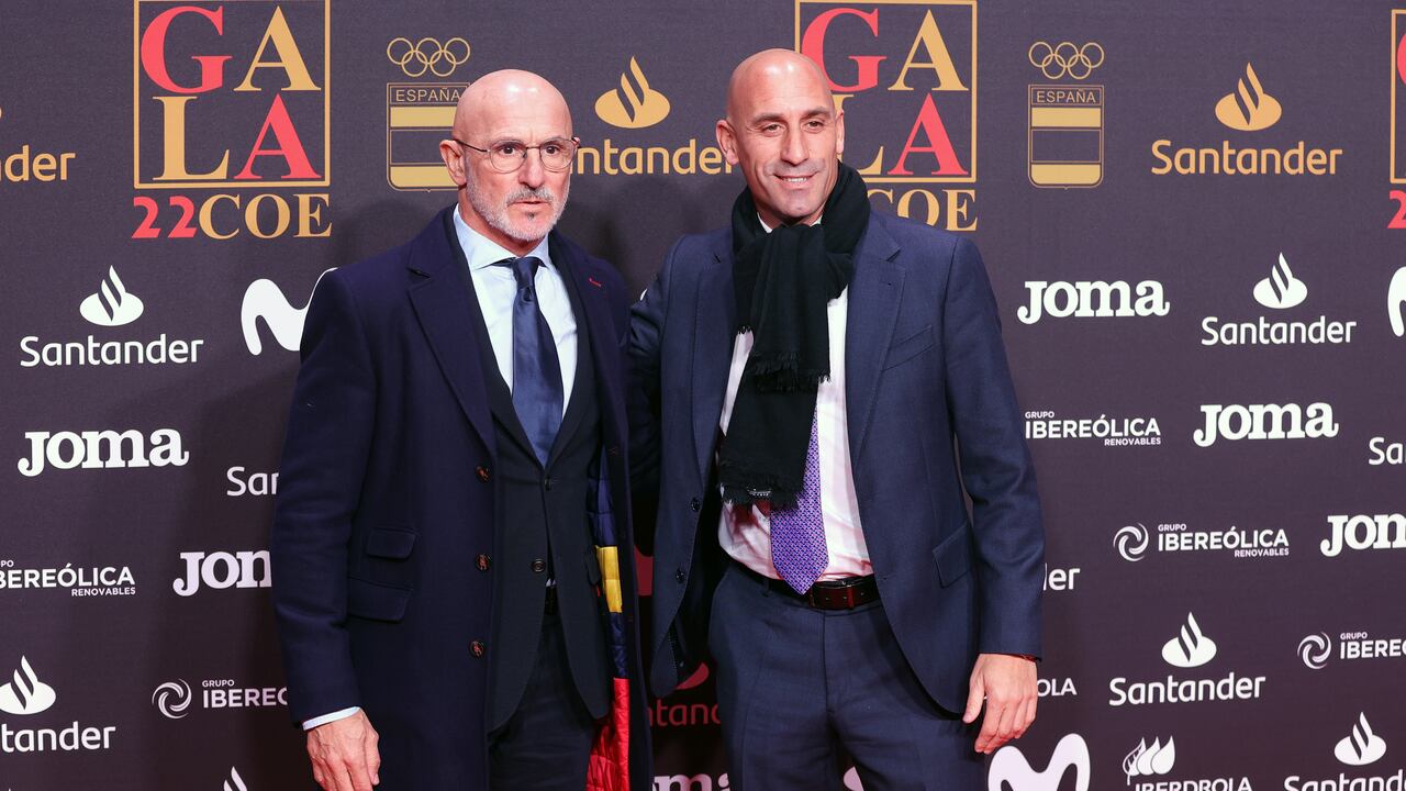Luis De la Fuente, seleccionador de España, y Luis Rubiales, expresidente de la Rfef.