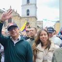 Presidente Gustavo Petro en la marcha del día del trabajo 1 de mayo