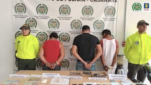 Bazuco, cocaína y municiones, entre las cosas que les encontraron a tres personas que estarían al servicio del Clan del Golfo