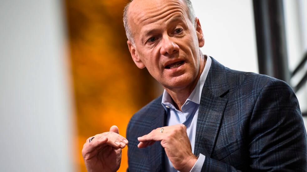 Greg Becker, presidente y director ejecutivo del Silicon Valley Bank (SVB). Patrick T. Fallon / AFP/Archivos