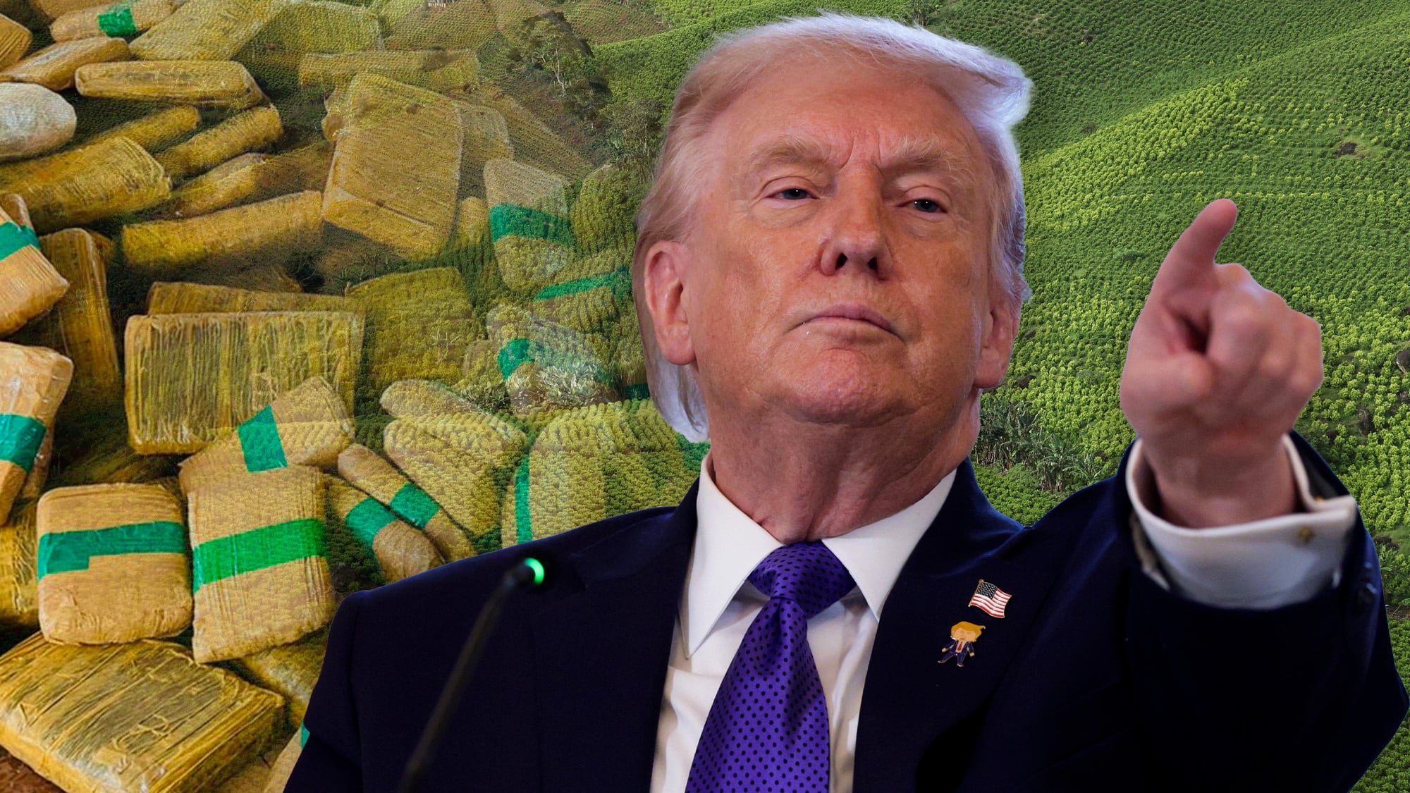 Donald Trump, incautación de droga.