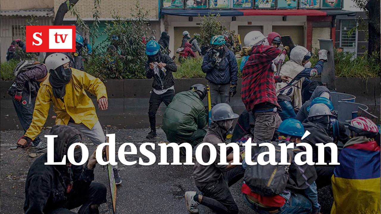 Campamento de la primera línea en Kennedy será desmontado por Alcaldía de Bogotá