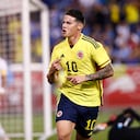 James Rodríguez abrió el marcador del amistoso que se jugó contra Guatemala este 24 de septiembre. (Photo by Andres Kudacki / AFP)