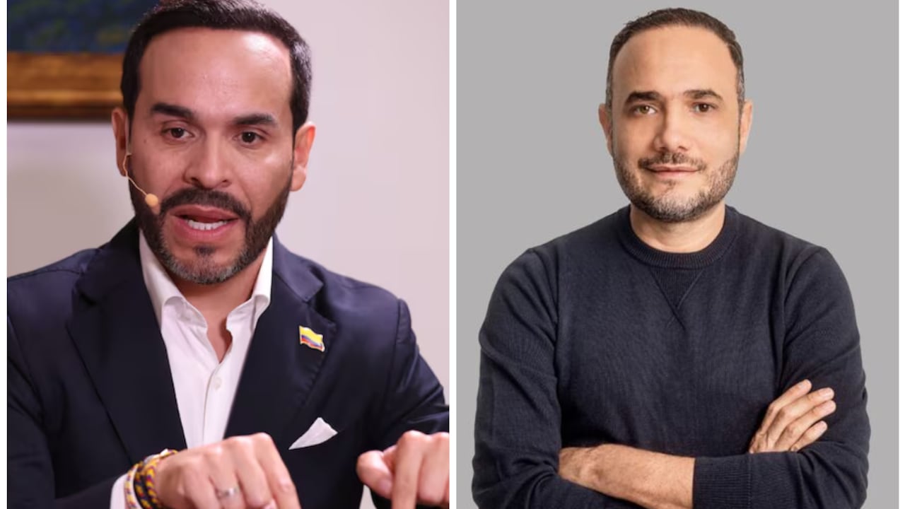 El presidente Abelardo De La Espriella y el senador Alfredo Deluque.