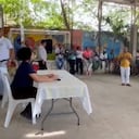 Isabel Cristina Zuleta durante un encuentro con campesinos del departamento de Bolívar