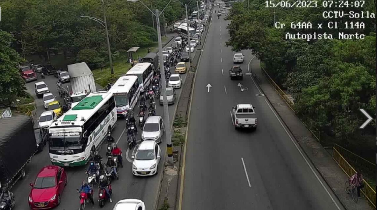 Movilidad en Medellín este 15 de junio.