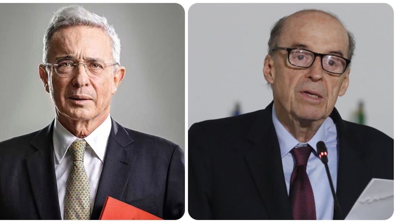 Álvaro Uribe y Álvaro Leyva.